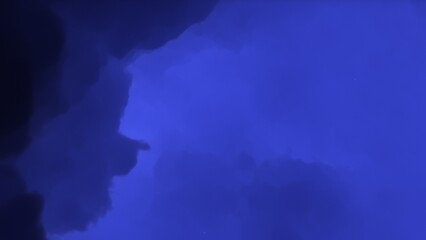 Cosmic background with a blue purple nebula and stars
