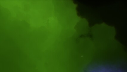 Cosmic background with a blue purple nebula and stars
