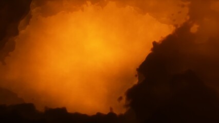 Cosmic background with a blue purple nebula and stars
