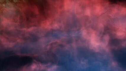 Cosmic background with a blue purple nebula and stars
