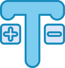 Obraz premium Text Vector Icon