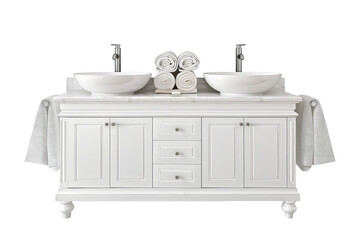 bathroom things isolated on white