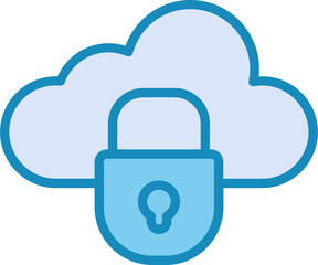 Private Cloud Vector Icon