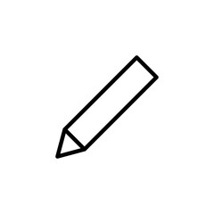 Pencil icon vector isolated on white background. Pencil vector icon