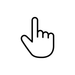 Hand click icon vector isolated on white background. pointer icon vector. hand cursor icon vector