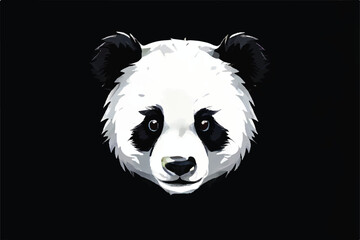 Vector illustration of panda. Cute Panda logo. Cute Panda Bear. Cute lazy panda cartoon, vector illustration. Cute panda cartoon. Panda logo Design.                          - obrazy, fototapety, plakaty