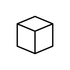 Box icon vector isolated on white background. Cardboard box, packaging open. Box vector icon