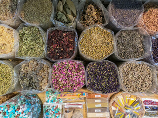 Spices for sale in the Nizwa Souq, Nizwa, Oman