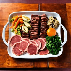 meat with vegetables