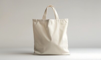 Eco-Friendly Canvas Tote, White Design Ideal for Fashion Brands & Retail Promotion