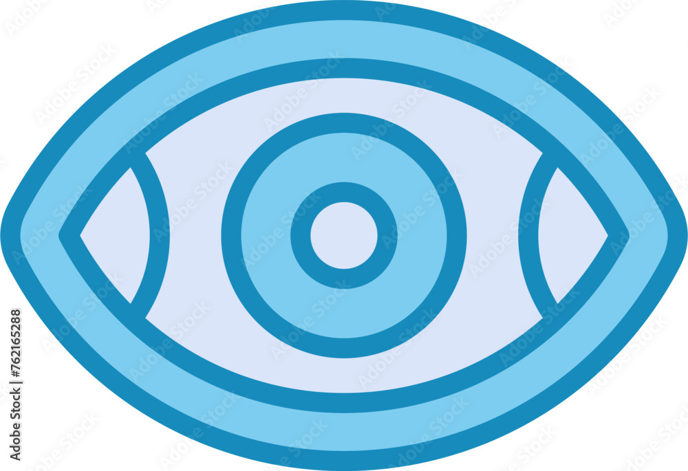 Poster eye vector icon