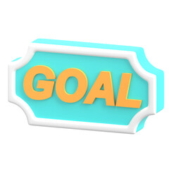 3D Goal Icon - 762165218