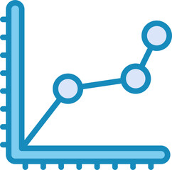 Line Chart Vector Icon