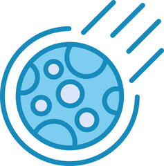 Meteor Vector Icon