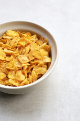 Cornflake cereal for morning breakfast
