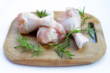 Raw chicken legs, meat for cooking