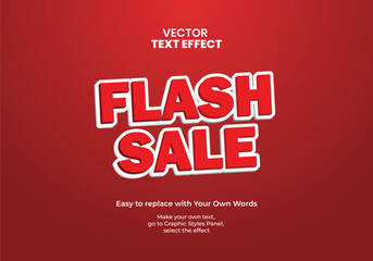 Flash Sale text effect vector eps 10