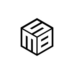 MBS letter logo design with white background in illustrator, vector logo modern alphabet font overlap style. calligraphy designs for logo, Poster, Invitation, etc.
