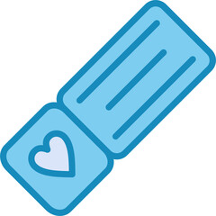 Love coupon book Vector Icon