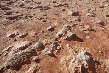 Mars surface super detailed view