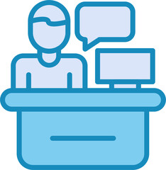 Fototapeta premium Academic Advisor Vector Icon