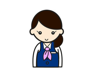 制服を着た女性