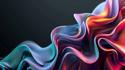 Flowing Silk in Neon Colors