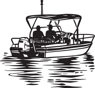 recommend clip art: pontoon boating pontoon boat silhouette vector