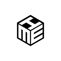 MEI letter logo design with white background in illustrator. Vector logo, calligraphy designs for logo, Poster, Invitation, etc.