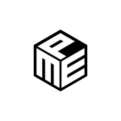 MEP letter logo design with white background in illustrator. Vector logo, calligraphy designs for logo, Poster, Invitation, etc.