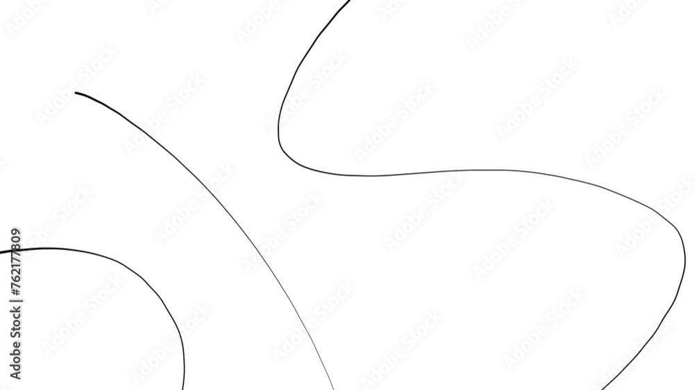 Poster Looping stop motion background animation, black and white elegant ink strokes texture