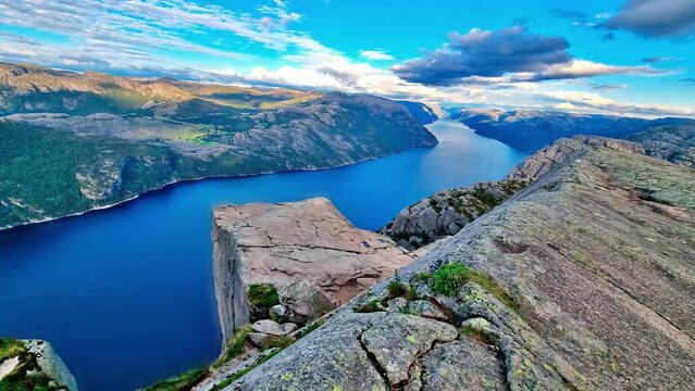 Pulpit Rock at Lysefjorden in Norway