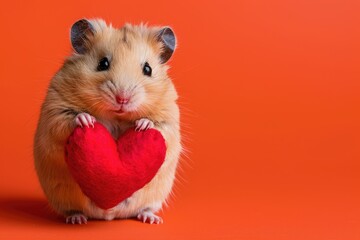 Affectionate Hamster Hug: Warm Fuzzies, AI Generative
