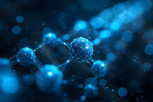 Digital network analyzing medical data growth in healthcare and medical industries centered professional photo copy space. Concept Digital Network Analysis, Medical Data Growth, Healthcare Industry