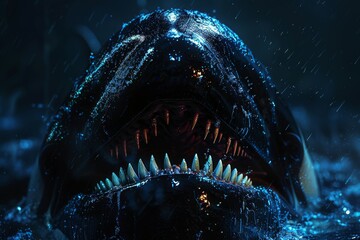 Close Up of Shark With Mouth Open