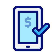 Online Payment Color Outline Icon