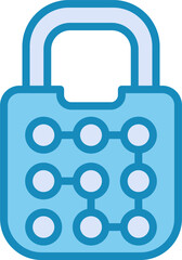 Obraz premium Pattern Lock Vector Icon