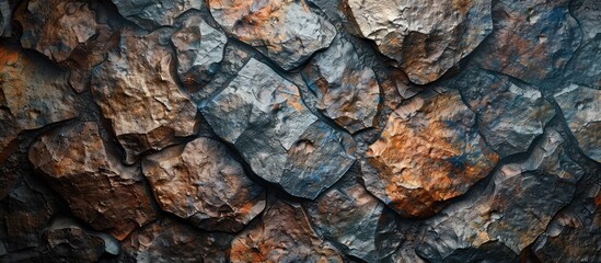 Closeup of textured stone background