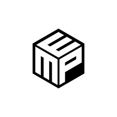 MPE letter logo design with white background in illustrator. Vector logo, calligraphy designs for logo, Poster, Invitation, etc.