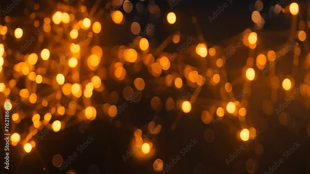Poster dark background with yellow dots and lines, abstract minimalistic design, technical abstract backgro