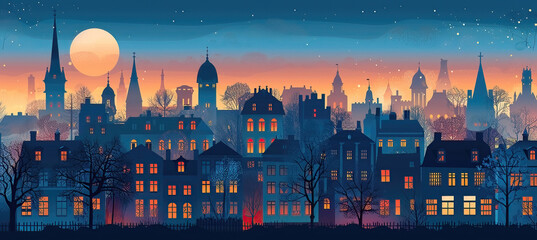 Winter The City Generative Landscape