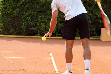 tennis player in action