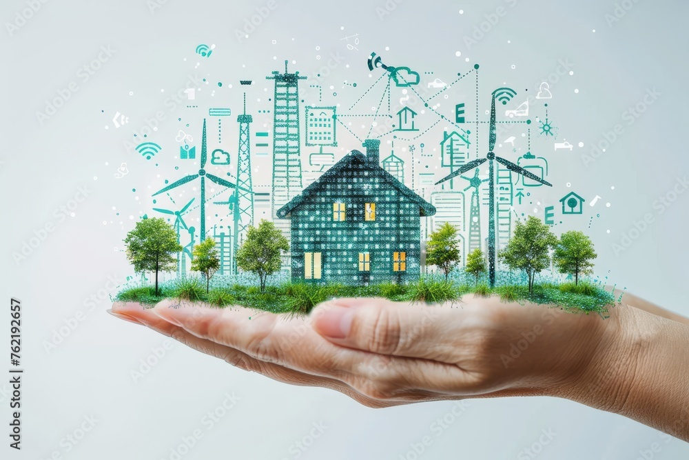 Poster pioneering low-energy home solutions in watchtowers: the integration of efficiency solutions and voi