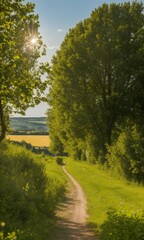country road in the forest