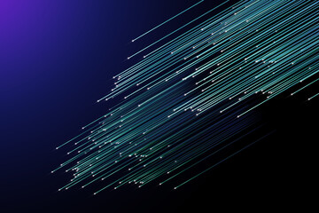 abstract background with lines, Blue fiber optic, abstract background with fluorescent lines, optical fiber, abstract background.