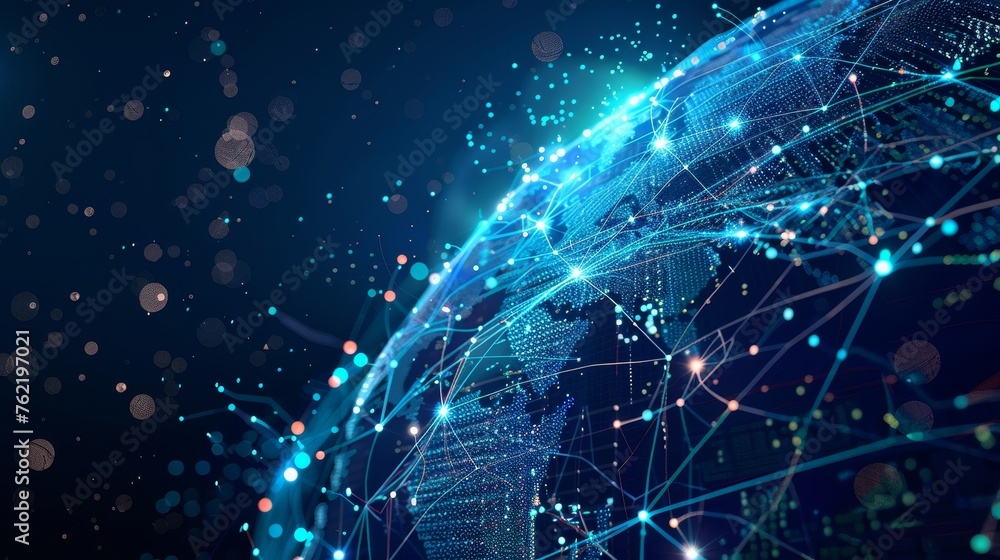 Poster Digital transformation of the global communication network.