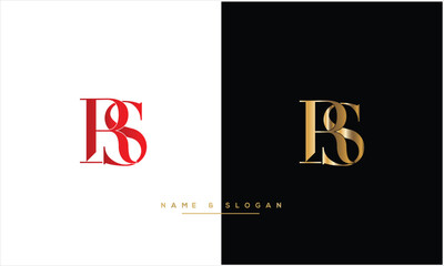 RS, SR, R, S, Abstract Letters Logo Monogram