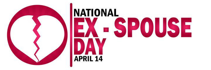 National Ex Spouse Day. Suitable for greeting card, poster and banner. - obrazy, fototapety, plakaty
