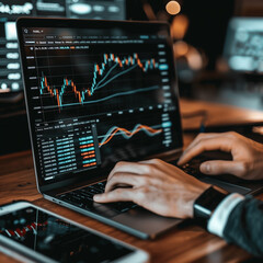 market analysis, stay informed on market news, trader on computer