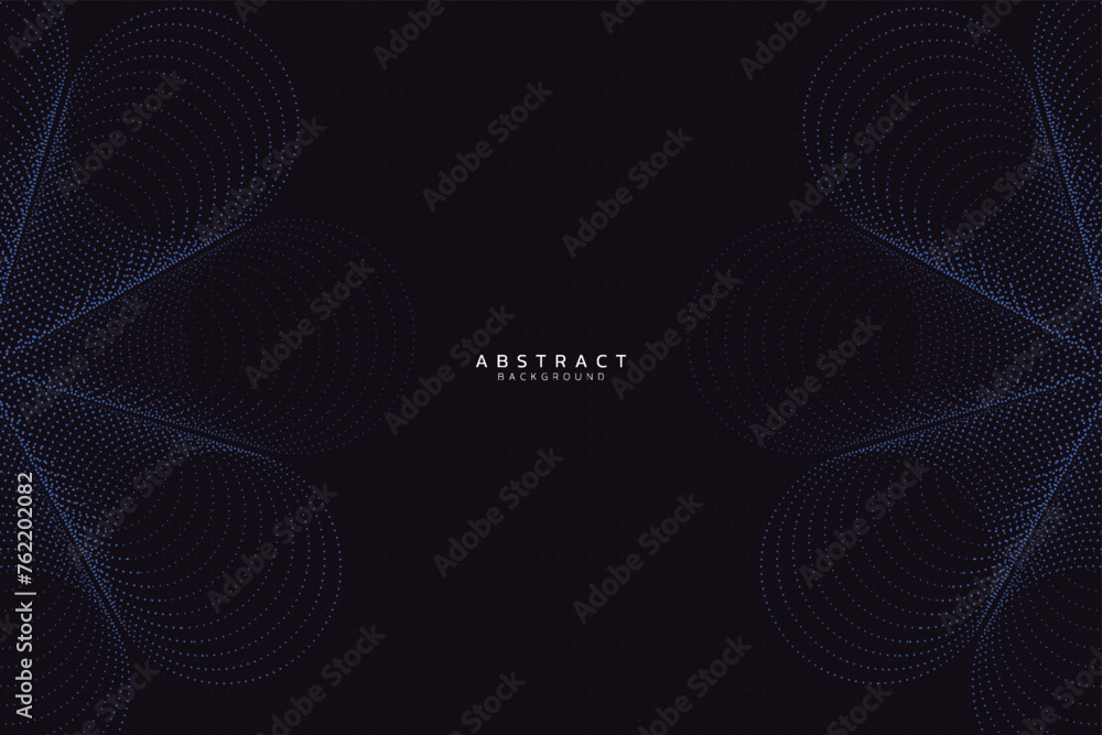 Poster abstract background with flowing curve particles. modern dots pattern design element. futuristic tec